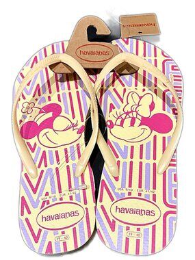 Havaianas Flip Flops Disney Minnie Mickey Mouse Sandals Size 9